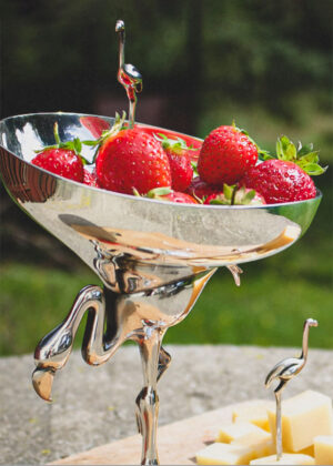 Flamingo i 925 sølv. Opsats. Gitte Bjørn