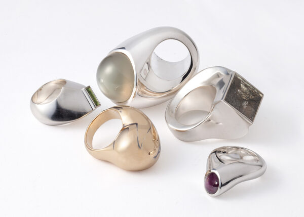Flat Plate Rings Flat Plate - Moonstone - Ring - Guldsmed Gitte Bjørn