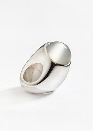 Flat Plate Moonstone ring 100 tapas ringe Gitte Bjørn