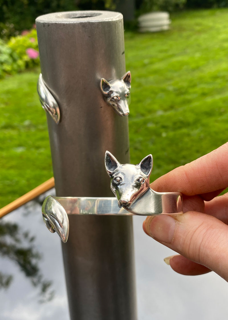 Rævearmbånd Silver Zoo Gitte Bjørn