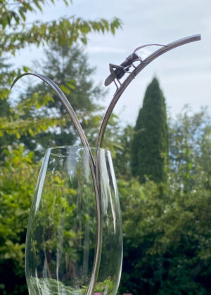 Sugerør med græshoppe Guldsmed Gitte Bjørn